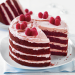 Red Velvet Cake with Raspberry Buttercream