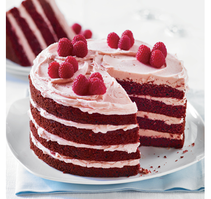  Red Velvet Cake with Raspberry Buttercream