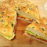 BLT with Cheese Focaccia Sandwich