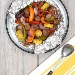 BBQ Turkey Sausage, Potatoes and Vegetable Foil Packs